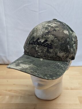 Cabela's Camo Baseball Hat Snap Back Cotton Blend